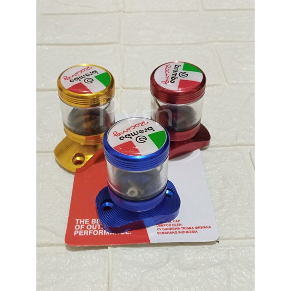 Tabung Minyak Rem / Tutup Tabung Minyak Rem Kaca Transparan Variasi Motor Matic Vario 110 Beat Scoop