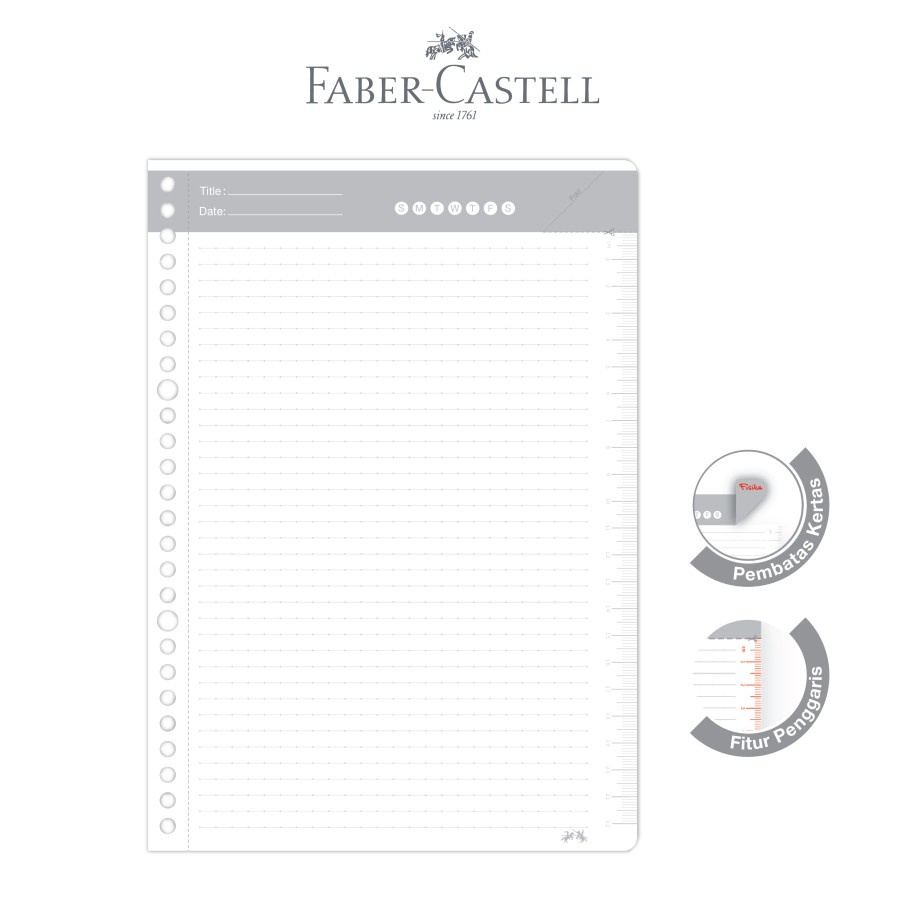 Loose Leaf Digital Faber Castell B5 Isi File 50lmbr Garis Biasa