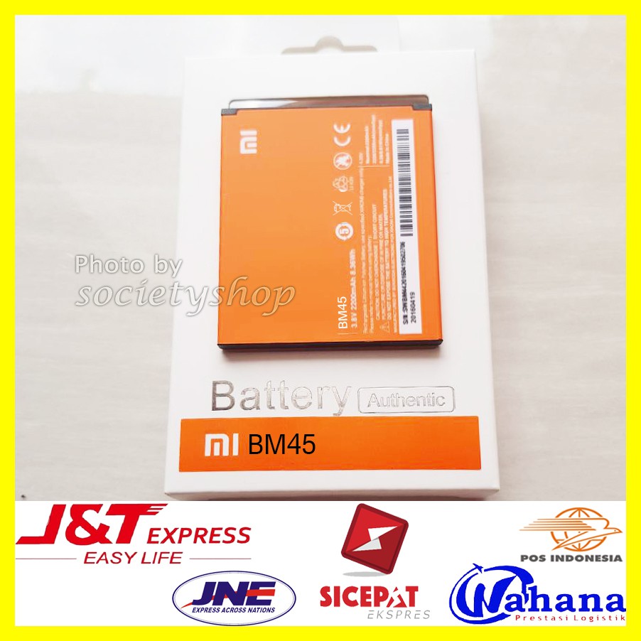 Baterai Xiaomi Redmi Note 2 - Batre Bm45 Xiaomi Redmi Note 2 Bm45 hp batray batu batrai