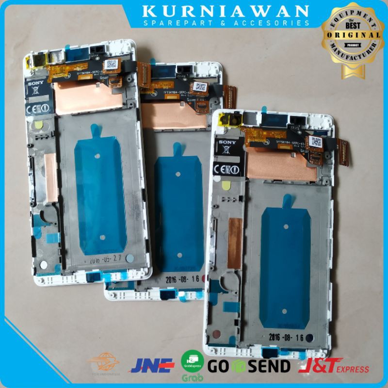 LCD FULLSET TOUCHSCREEN FRAME SONY XPERIA C4 SINGLE C4 DUAL E5303 E5333 E5363 E5306 BERIKUT FRAME