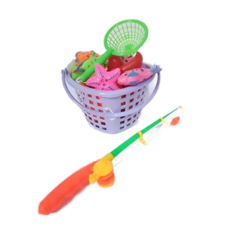 Paket Mainan Pancingan Anak Ikan Magnet Komplit Joran Pancing