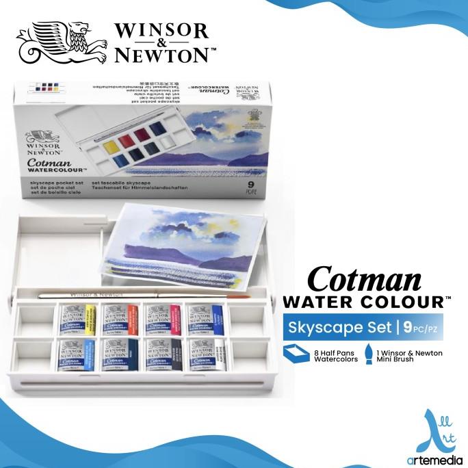 

Cat Air Winsor & Newton Cotman Skyscape 8 Half Pan Watercolor Pocket ---READY---