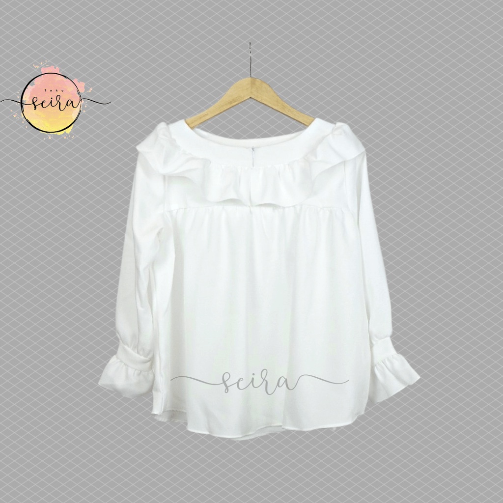 [BISA COD] Blouse Saras Polos / Atasan Wanita Kekinian