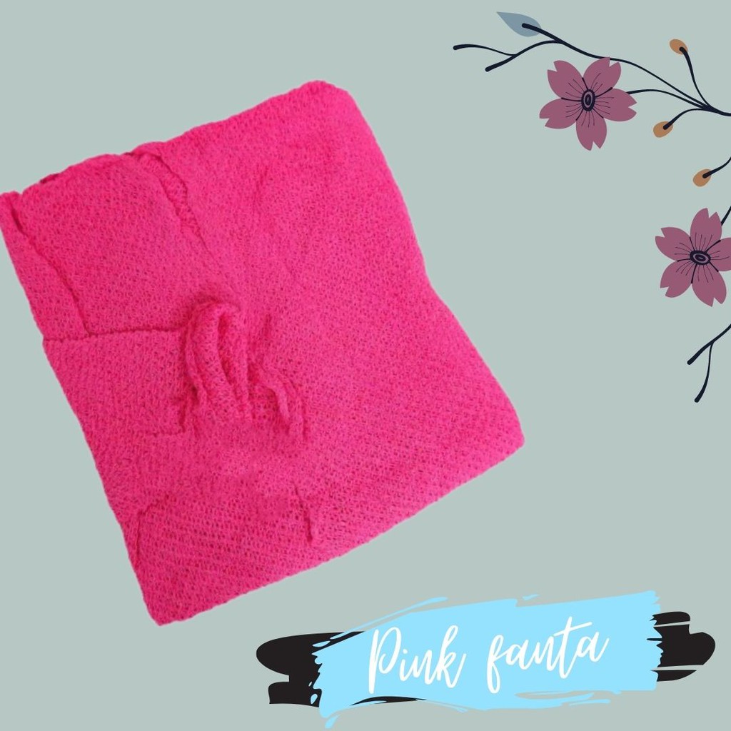 CARDIGAN RAJUT / BATWING KELELAWAR CARDIGAN / CARDIGAN BIG SIZE(PREMIUM)-PINK FANTA