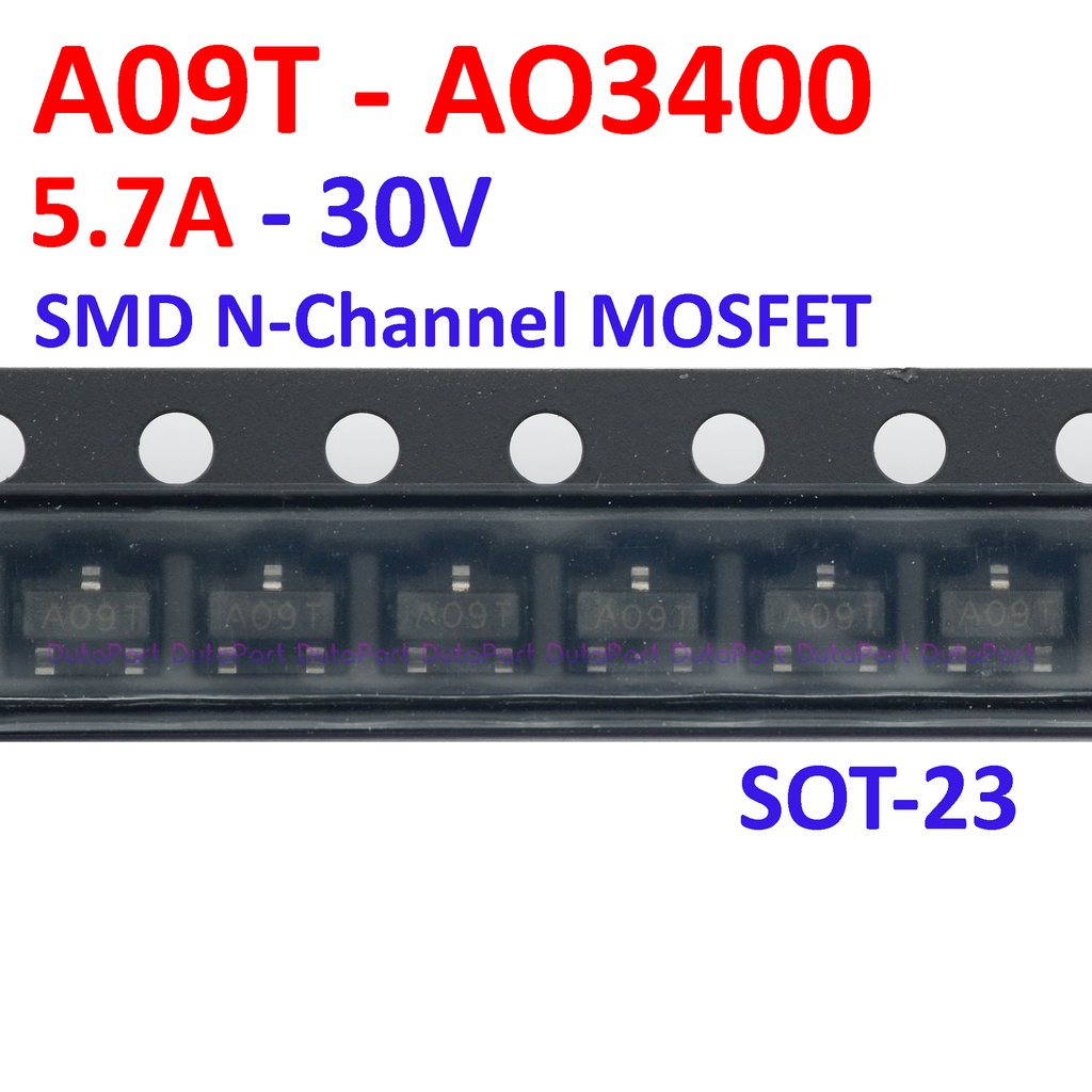 A09T AO3400 A03400 5.7A 30V SMD N-Channel MOSFET SOT-23 SOT23