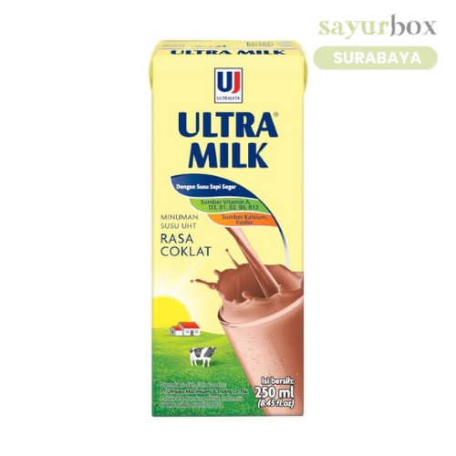 

Ultra Milk UHT Cokelat 250 ml (Sayurbox) - SURABAYA