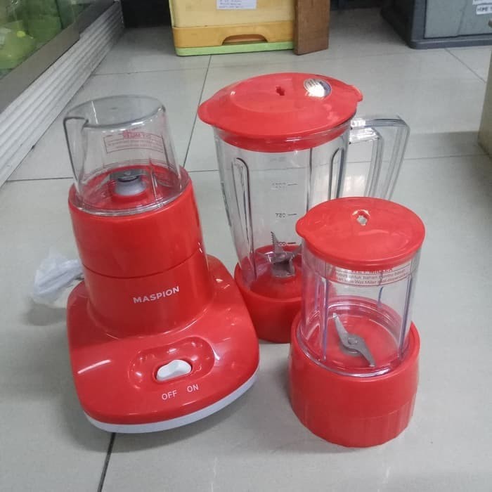 Blender Plastik Maspion MT 1263PL Kapasitas 1 Liter 3 Fungsi