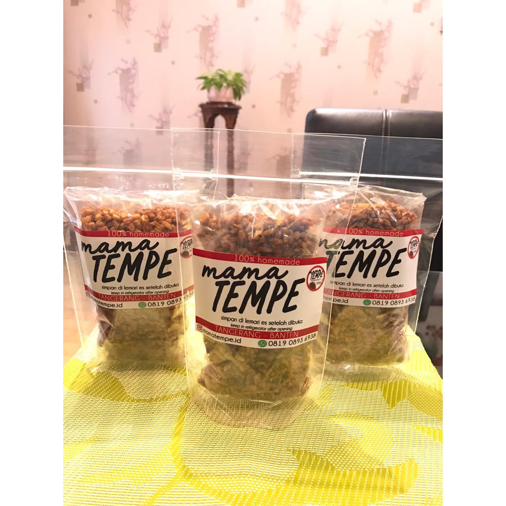 

MAMA TEMPE Rasa Original dan Terasi 200 gram Tempe Orek