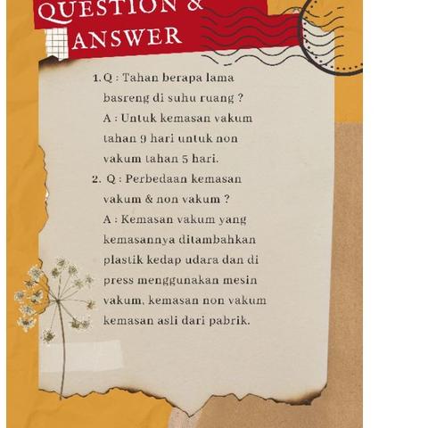 

[ORIGINAL] BASRENG MENTAH KATAJI (Kemasan Vakum) termurah se indonesia