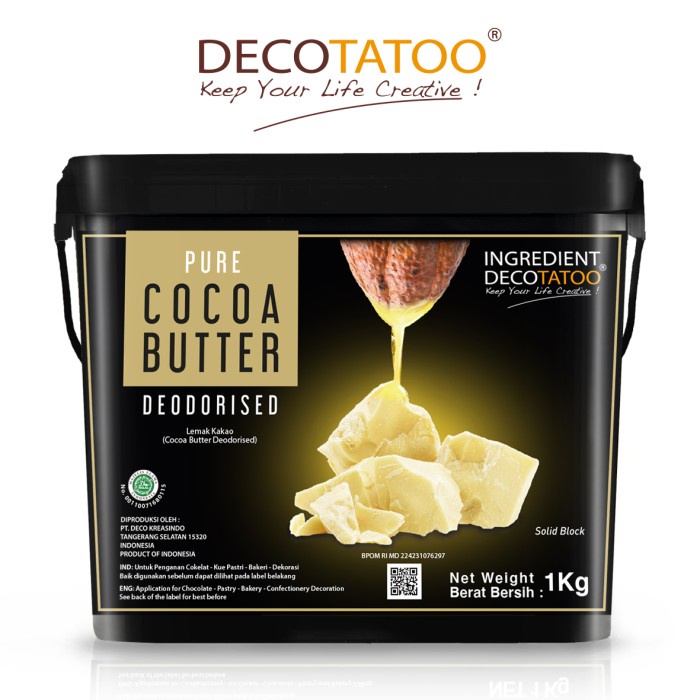 

COCOA BUTTER DEODORISED 1KG BUCKET