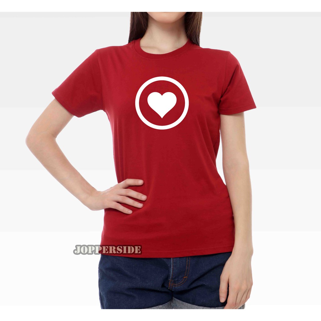 JOPPERSIDE T SHIRT KAOS DISTRO WANITA PEREMPUAN CEWEK SLIMFIT ORIGINAL PREMIUM ONE LOVE TW3