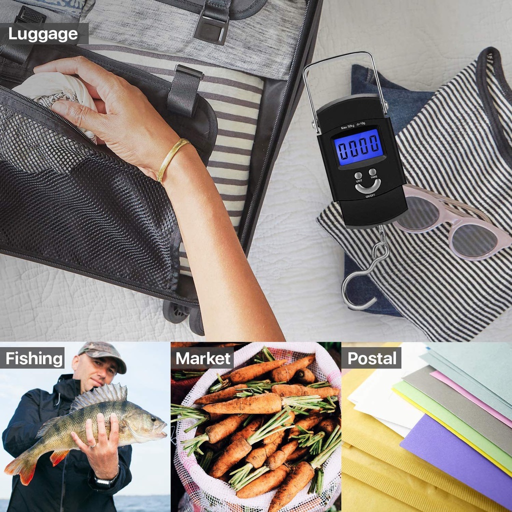 Timbangan Gantung Digital Portable Scale  (Timbangan Ikan, Laundry, Ekspedisi Kurir)