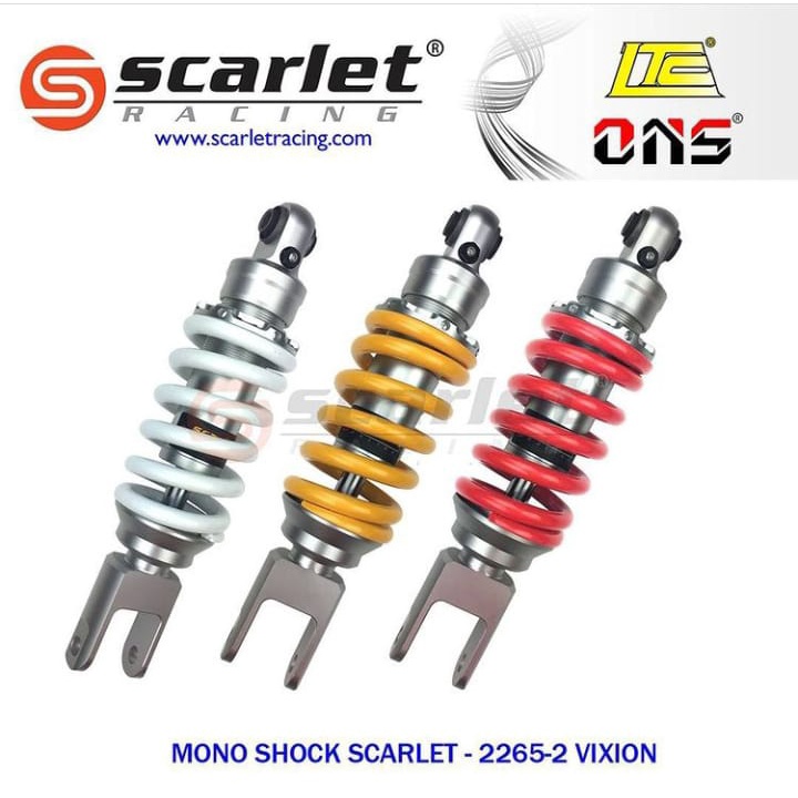 MONOSHOCK SCARLET FU-MX-VIXION-R15-MT15-XABRE PEREDAM KEJUT SHOCK ABSORDER SATRIA FU 150-MX NEW-MX OLD-VIXION NEW-R15V2-R15 V3-XABRE-MT15