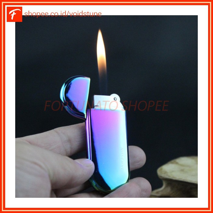 Grab Medan Mancis Korek Api Butane Compact Lighter HY262 DOLPHIN Multi-Color Elektrik