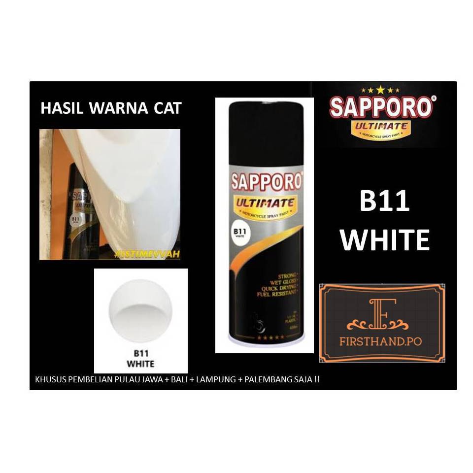 Sapporo Ultimate B11 White / Sapporo Spray putih / Pilok / Pylox