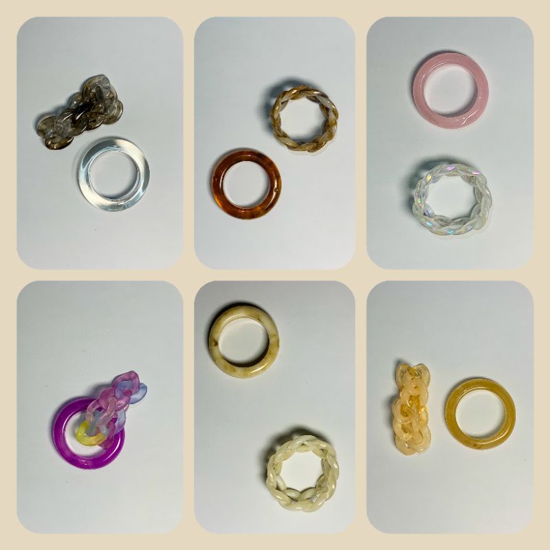 Wohoo 80's Ring Set | Cincin Retro/Retro Ring