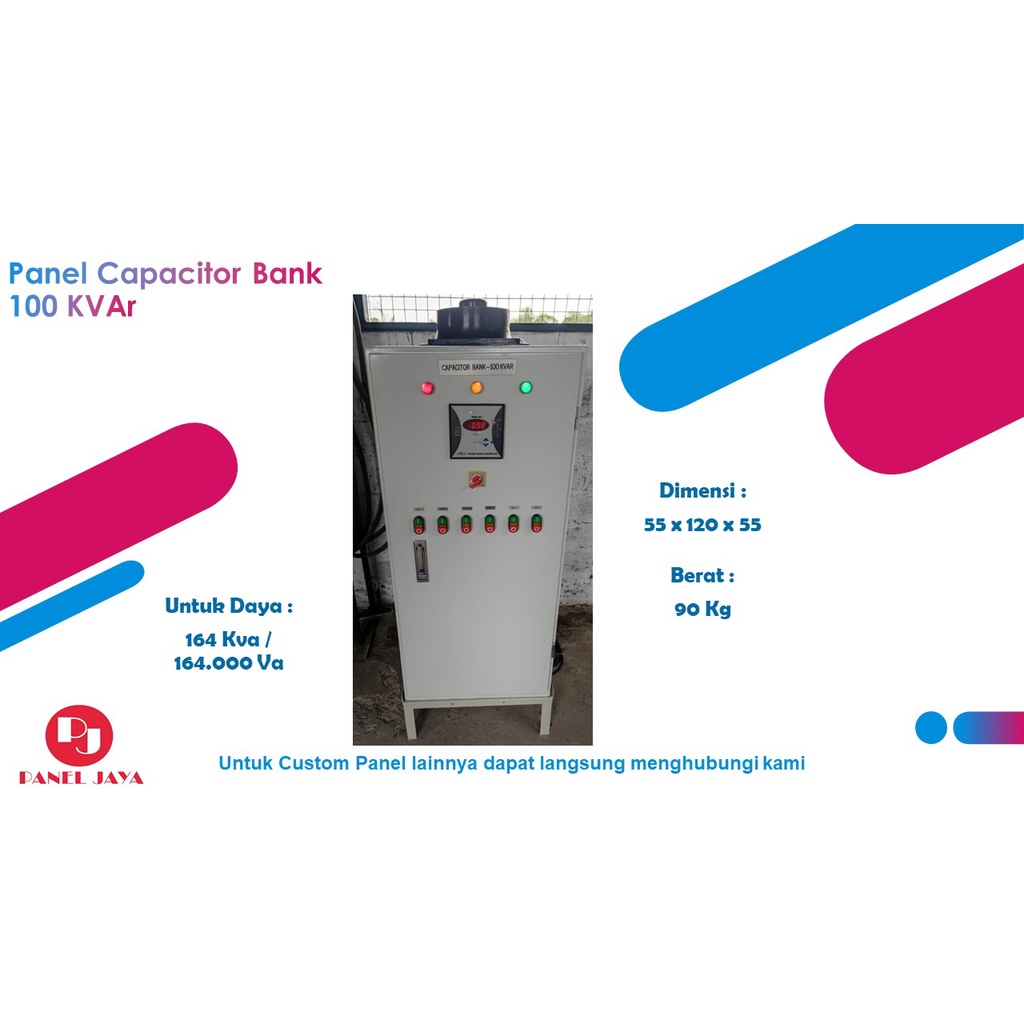 Panel Kapasitor Bank 100 KVAr (Panel Capacitor Bank Perbaikan Cosphi)