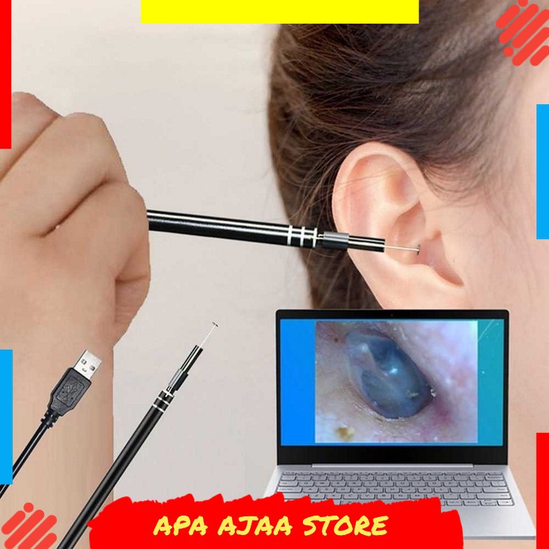 Terbaru ! U-Kiss Kamera Endoscope HD Visual USB Earpick 5.5mm - EU-0