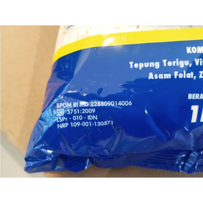 

Ds510 Tepung Terigu Segitiga Biru 1 Kg - Bogasari Serba Guna Protein Sedang Gr6B0B1