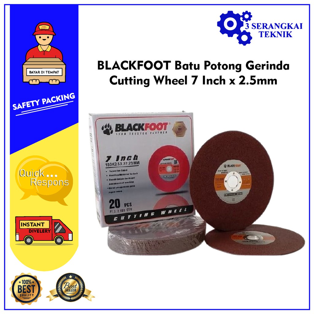 BLACKFOOT Batu Potong Gerinda Cutting Wheel 7 Inch x 2.5mm