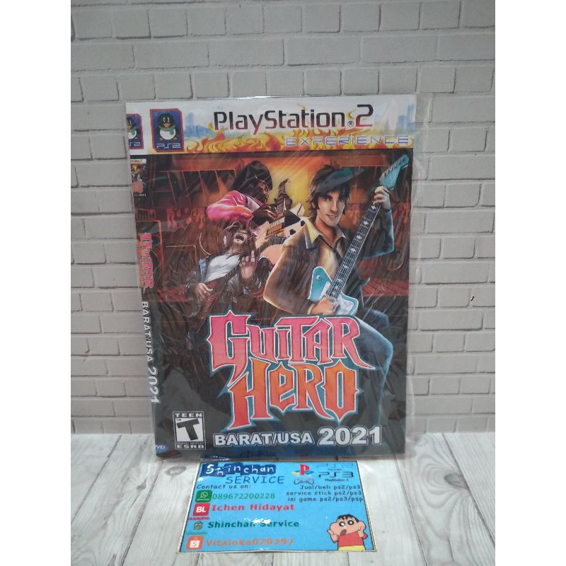 CD DVD KASET PS2 KOPAB GUITAR HERO BARAT/USA 2021