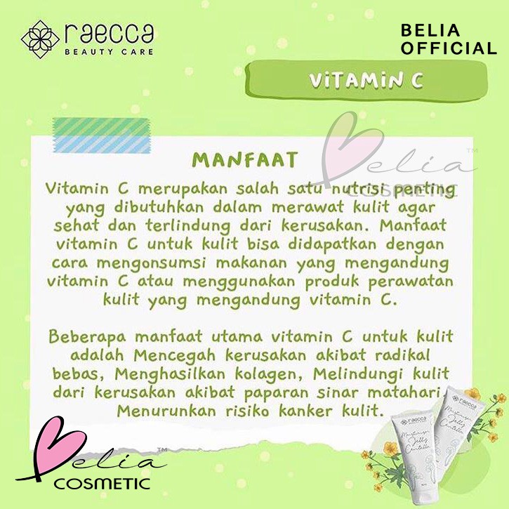 ❤ BELIA ❤  RAECCA Moisturizer Jelly Centella 15g | pelembab wajah raeca ✔️BPOM