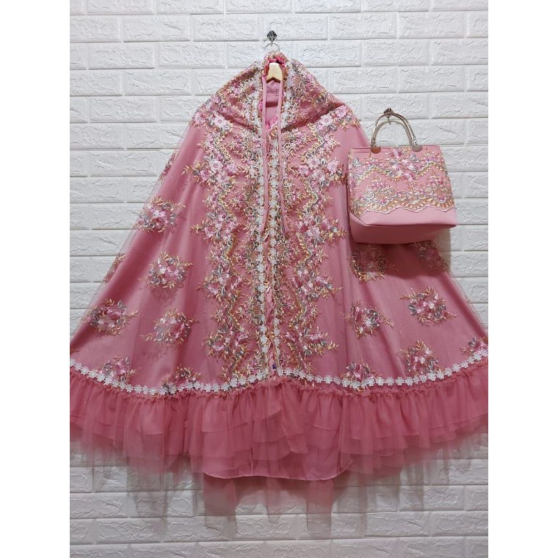 MUKENA BROKAT TILE TUTU