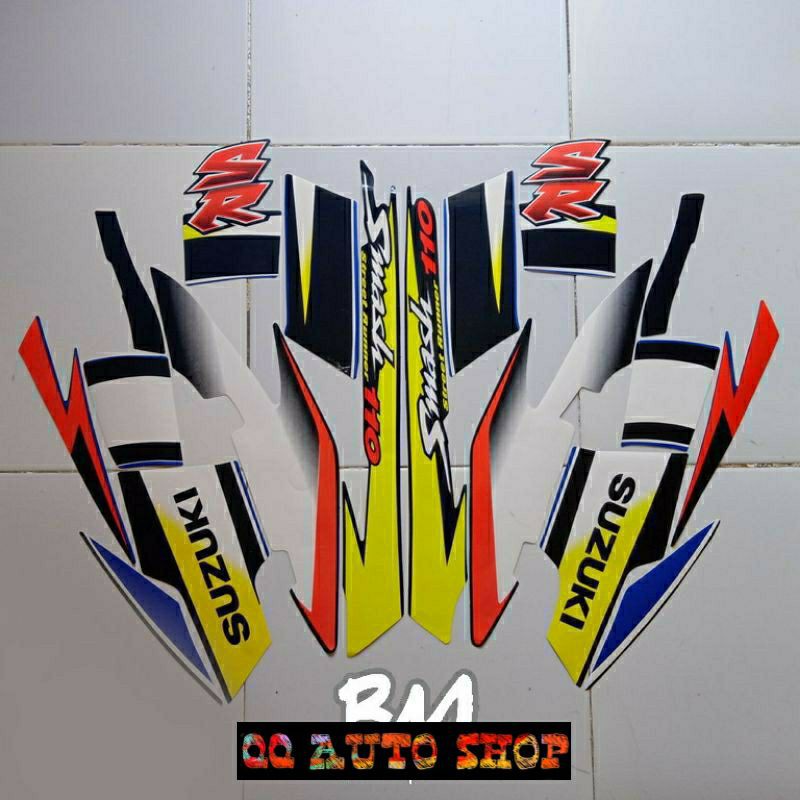 striping stiker body Suzuki smash 110 original