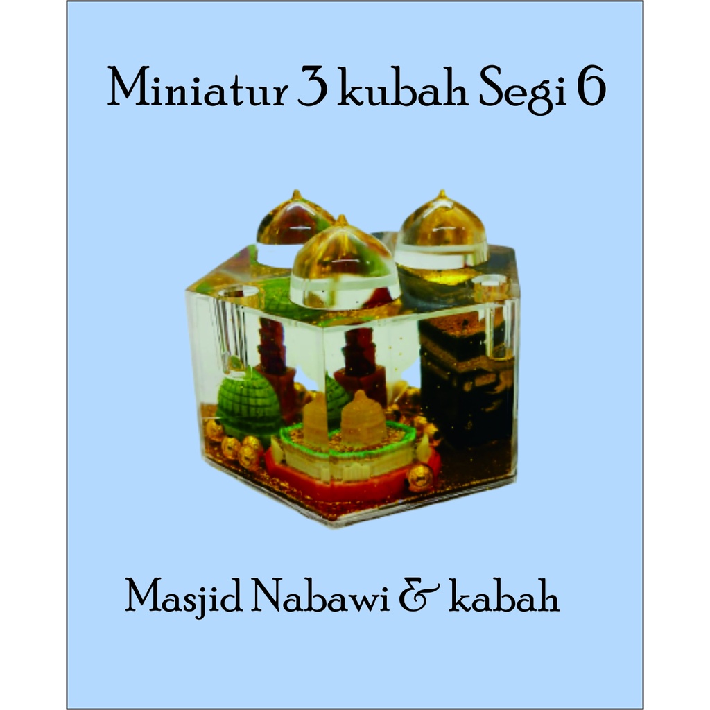 Promo Miniatur 3 Kubah Segi 6