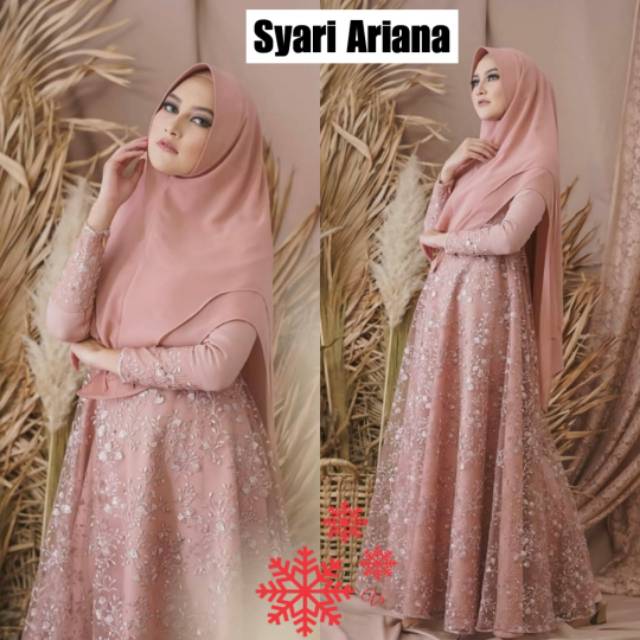 XC - Syari Ariana / Gamis Terbaru /Syari Wanita / Gamis Muslim / Syari Trendy Kekinian / Best Seller