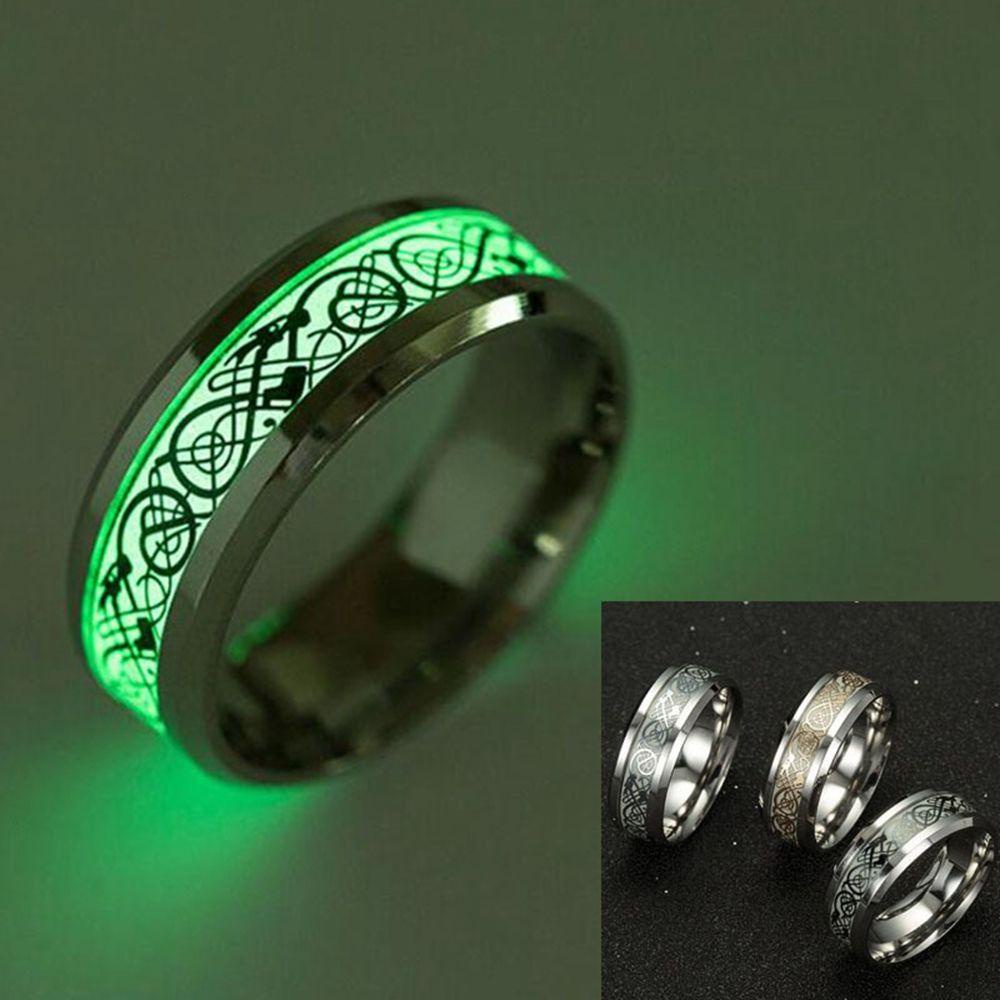 Needway Pola Naga Cincin Punk Fashion Perhiasan Perak Aksesoris Jari Cincin Neon Hadiah Hari Valentine Pria Rings