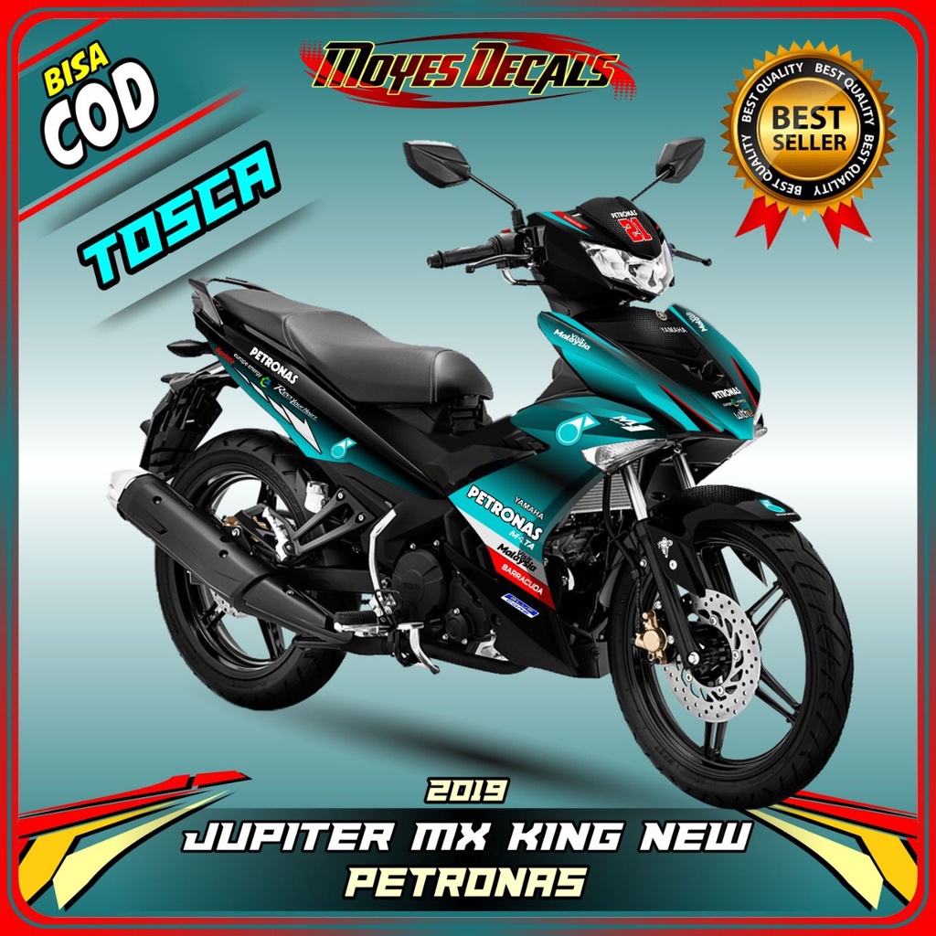 Decal stiker jupiter new mx king 150 full body - decal stiker motor jupiter new mx king 150 petronas