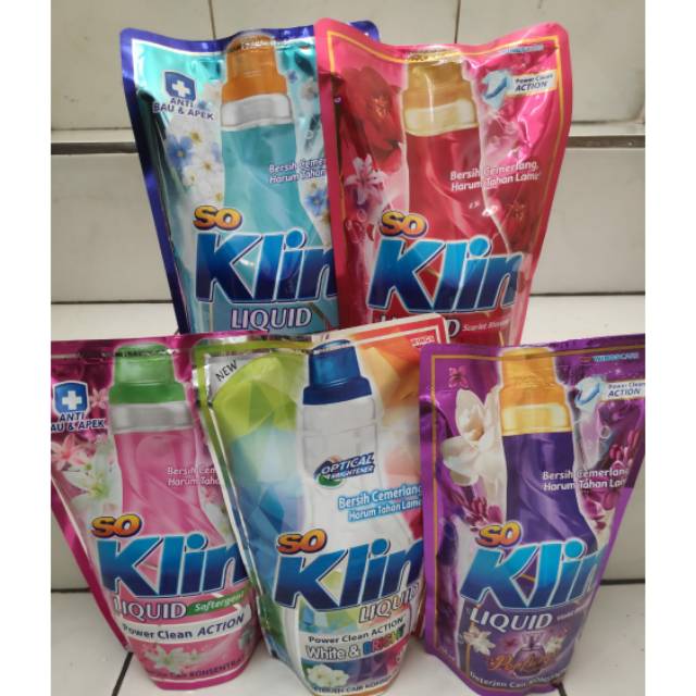 So Klin Deterjen Cair 700 dan 525 ml / So Klin Deterjen Cair8