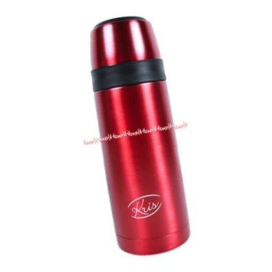 Krishome Botol Termos SS 800ml Thermos Lapisan Ganda Menjaga Suhu Panas dan Dingin air Berjam-jam Kris Termos Tahan Lama Merah Hitam