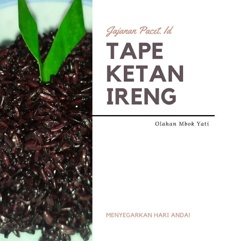 

Tape Ketan Hitam Asli Segar Manis (500gr)