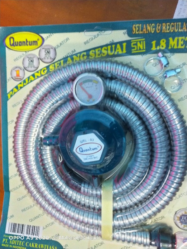 Paket Hemat Regulator + Selang Quantum / Regulator Quantum / Regulator Gas / Regulator Kompor