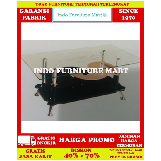 Meja Tamu Minimalis Coffee Table Kaca Dagaho Coffe Table Mt A20