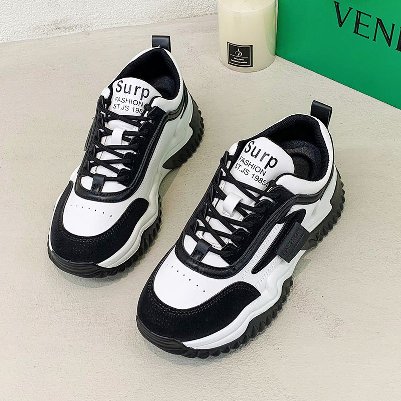 [GROSIR][COD] SEVEN_DAY SEPATU SNEAKERS WANITA KOREA IMPORT SPORT SHOES HITAM H-783