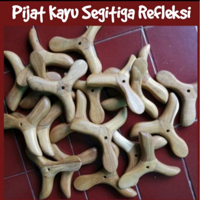 Alat Pijat Tradisional Refleksi Kaki Segitiga / Kerokan / Alat Pijat Kaki