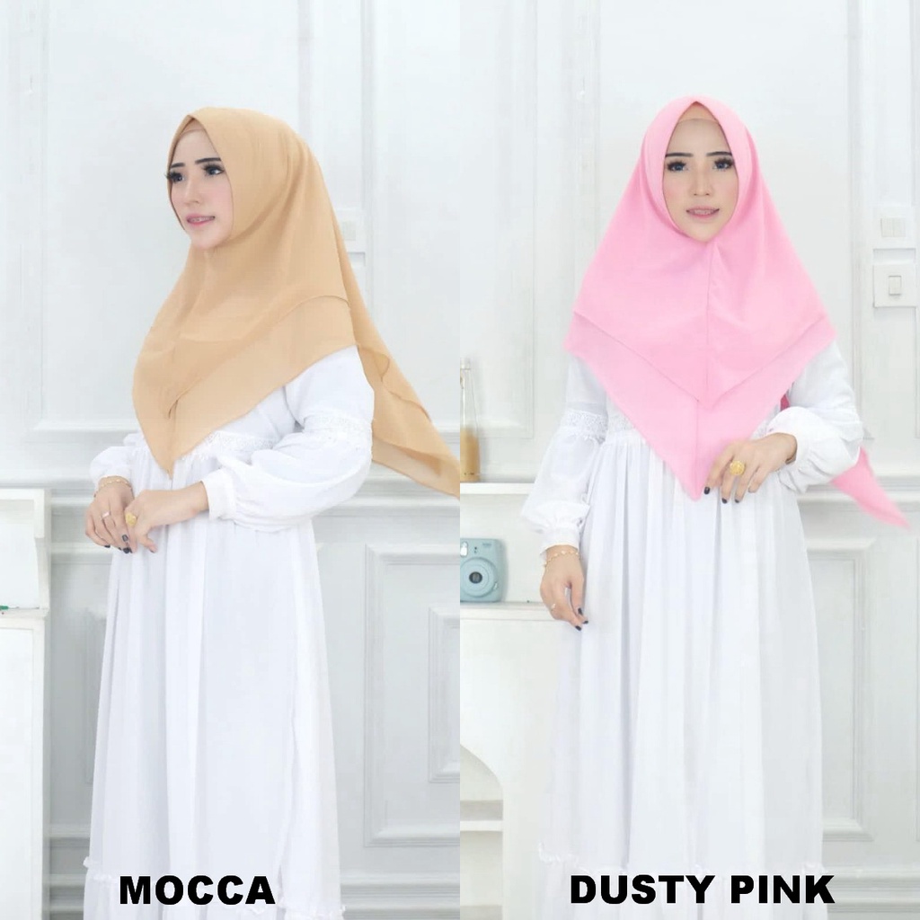 Hijab Khimar Ceruty 2 Layer Premium