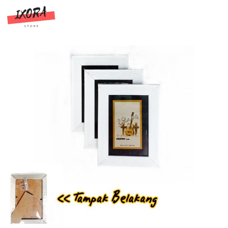 Bingkai Foto Frame 4r 10x15 Minimalis Polos Putih Elegan Shopee Indonesia