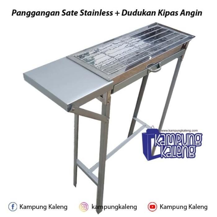 griller   panggangan sate stainless plus  alas kipas angin 