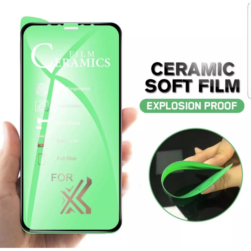 TEMPERED ANTI PECAH CERAMIC GLASS HIJAU FOR OPPO A72/A9/A52/Reno 10X Zoom/Reno 6.4/Reno 2F/Reno 6,6