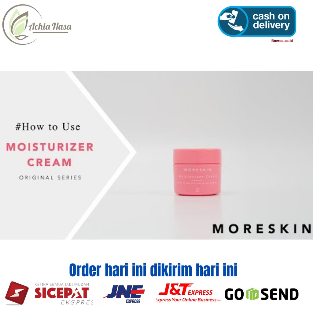 

MORESKIN MOISTURIZER CREAM Krim Menutrisi Kulit Wajah Original Nasa