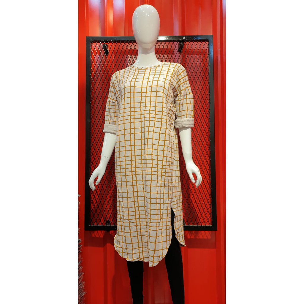 LONG TUNIK MOTIF KAOS BAHAN IMPORT/TUNIK SALUR