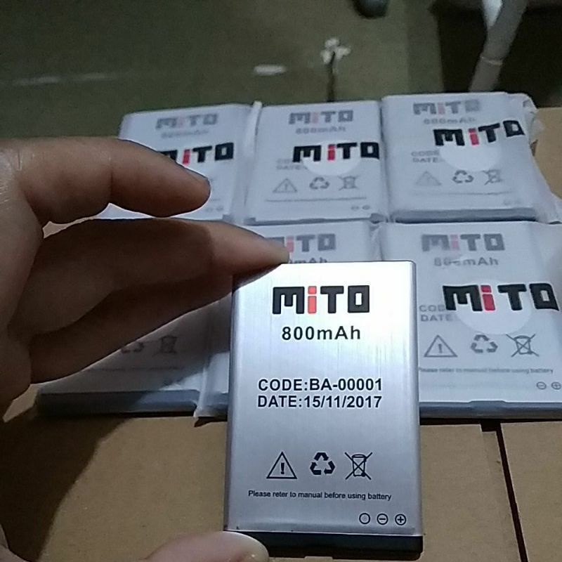 BATRE BATREI BATERAI BATTERY BATTERAY MITO BA-00001 BA00001 BA 00001 MITO 770 MEGA 3 MEGA3 220 122Q 