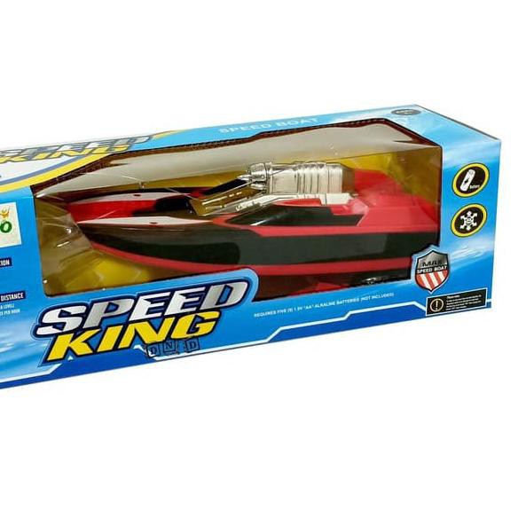 ♘ Mainan Anak Remote Control Speed King RC Perahu Boat Kapal Cepat ➣