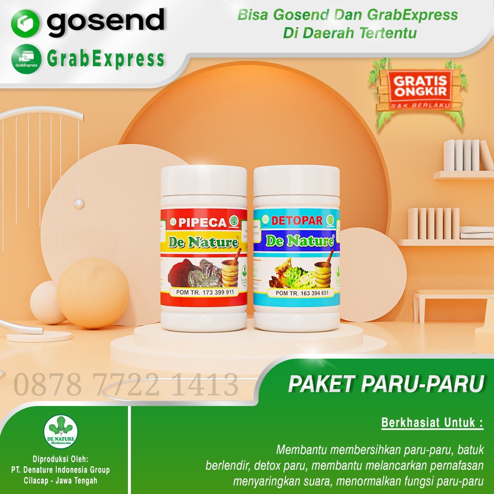 

Obat Paru Paru Basah/Kering Obat Batuk Berdahak Tbc Asma Detopar Pipeca De Nature Original