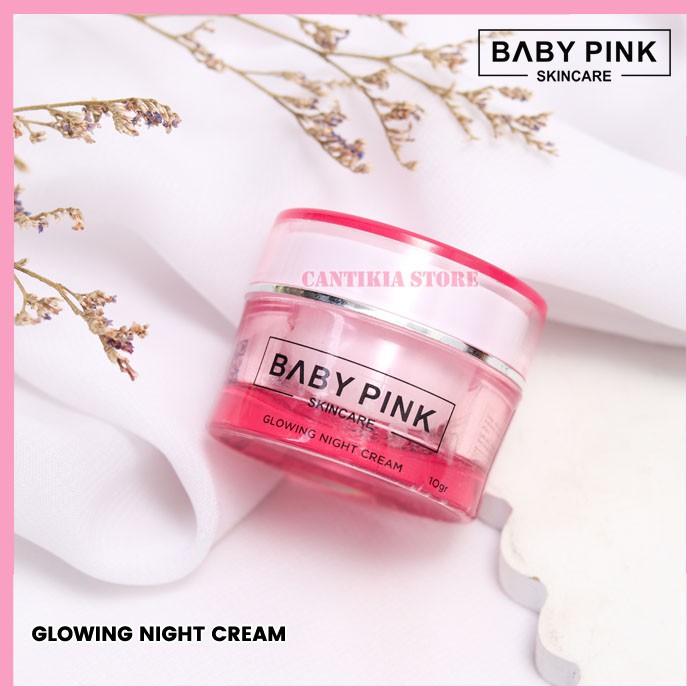 SUPER GLOWING NIGHT CREAM | BABY PINK SKINCARE GLOWING NIGHT CREAM AMAN 100% ORIGINAL RESMI BPOM