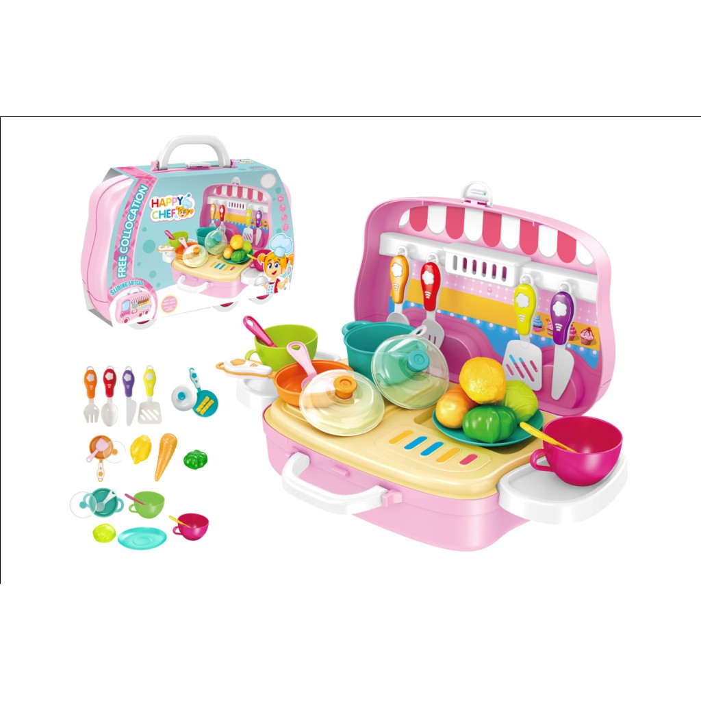 Mainan Anak Kitchen Set Happy Chef 678-101A Mainan Anak Perempuan Belofty Toys